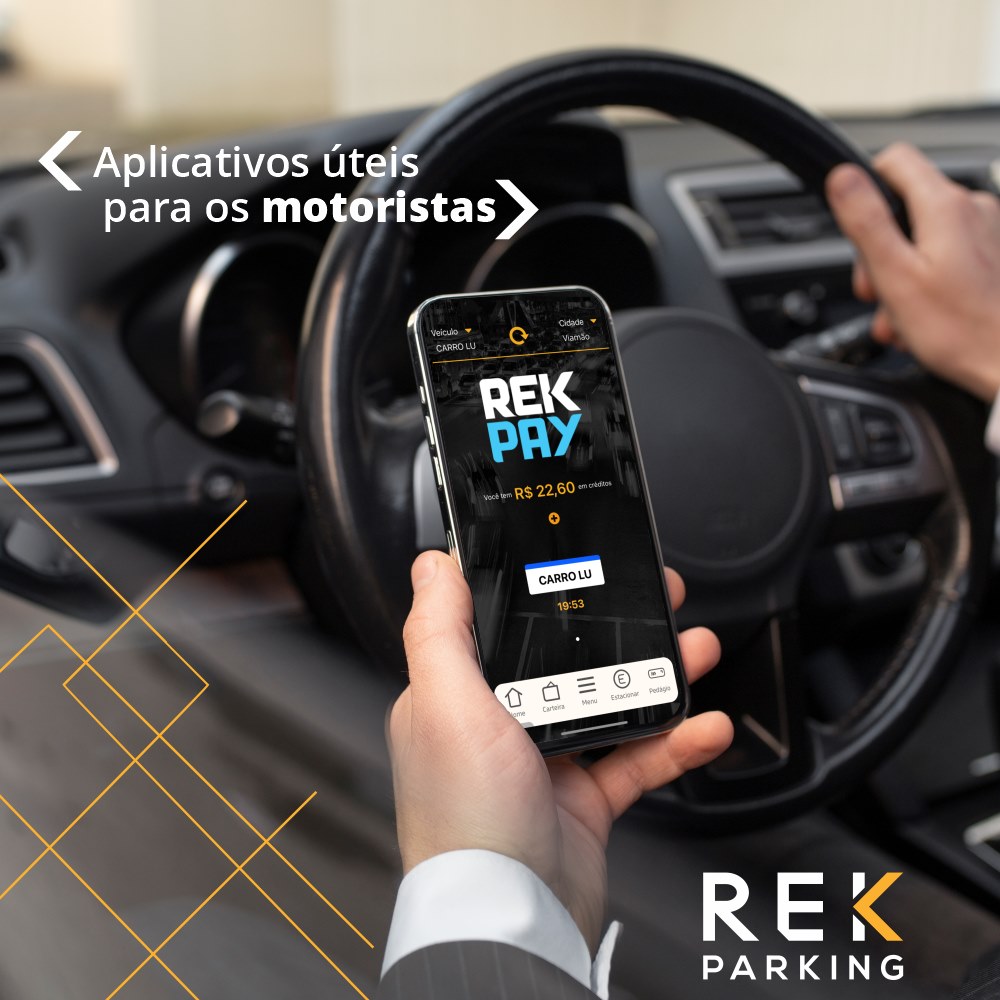 aplicativos para motoristas - Rek Parking